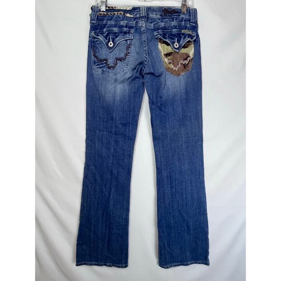 Miss Me Women's Size 29 Blue Low Rise Boot Cut Denim Jeans JP4229 - Picture 4 of 11